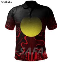 Xzx180305 Aboriginal al grunge Art 3D high quality new polyester fiber men female color polo POLO shirt