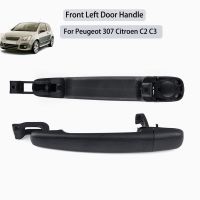 Car Front Left Outer Outside Exterior Door Handles Passenger Side For Peugeot 307 2001-07 For Citroen C2 2003-2007 C3 2002-2009