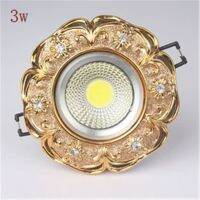 ไฟดาวน์ไลท์ Led เรซิ่นฝังคริสตัลสีขาวทองหรูหราแบบนอร์ดิกโคมไฟเพดาน3W 5W 220V 8ซม. ทางเดินในห้องน้ำร้านอาหาร