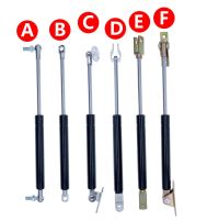 ：”{》： 18*8 Rod Gas Spring Folding Hinge 50N-500N/5Kg-50Kg Force Lift Support Hole Center Distance 250Mm Stroke Distance 85Mm