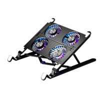 New Laptop Cooler Base Stand Foldable Laptop Cooling Pad Portable Adjustable Notebook Stand for 11-17.3 Inch with 24 Fans