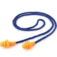 10pcs/lot Silicone Waterproof Reusable Noise Proof Earplug Corded Ear Plugs Protector for Swimming with Anti-lost Rope