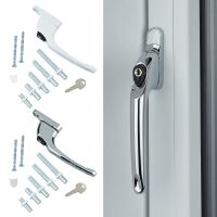 Translate Pull Inner Window Rotating Handle Latch Locks Aluminum Alloy Window Handle Door Handles Universal UPVC Locking Door Hardware