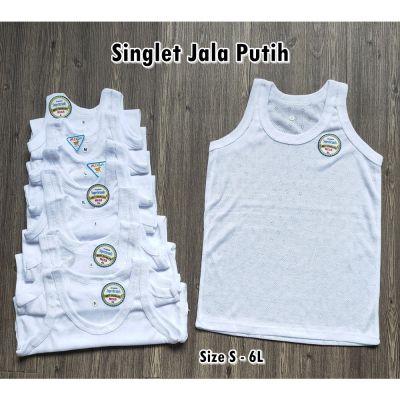 PUTIH White Singlet Shirt Shirt Inner Size)