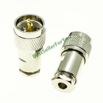UHF Clamp PL259 male Plug for LMR195 RG58 RG400 RG142 cable RF coax connector
