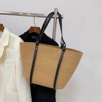 [COD] 2023 new straw bag matching basket large-capacity hand-woven womens seaside vacation beach
