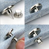 17mm Detachable Buttons Jeans Clip Snap Button Instant Universal Adjust Waist Replacement No Sewing Buckles Pants Accessories