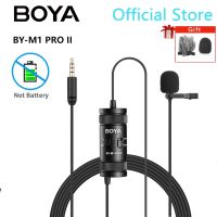 BOYA BY-M1 PRO II 6m Condenser Lavalier Lapel Microphone for PC Computer Smartphone iPhone DSLR Streaming Youtube Recording Vlog