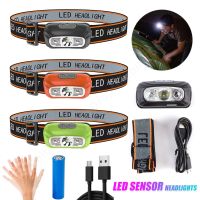 Mini XPE LED Headlamp USB Rechargeable Torch Lamp Body Motion Sensor Headlight Waterproof Camping Flashlight for Outdoor Fishing