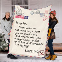 Creativity Message Letter Flannel Blanket Warm Nap Throw Blanket Home Office Sofa Air Conditioning Thanksgiving Message Blanket