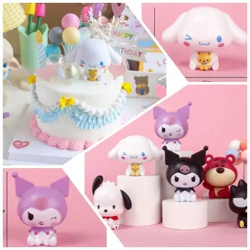 5pcs Kuromi My Melody Cute Anime Character Mini Figures Collectible Pvc  Model Doll Kids Toys Gift