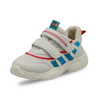 Apakowa Sneakers High Elasticity Unisex Spring Running Shoes Toddler Double Hook&amp;Loop Sprot Sneakers for School Kids Footwear