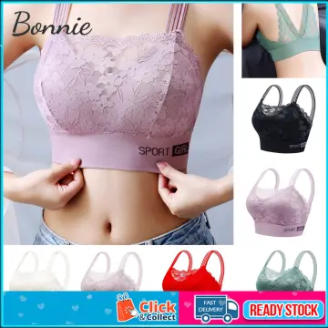 KL READY STOCK Sexy Elegant Deep-V Embroidered Flower Side Support Push Up  Wired Bra COLI BERDAWAI/BESI B0008