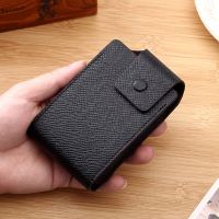 2022 New Fashion Unisex Men Business Leather Wallet ID Credit Card Holder Name Cards Case Pocket Organizer Money Phone Coin Bag