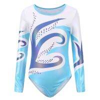 ✓ Children Girls Diamante Long Sleeve/ Sleeveless Ballet Practice Dance Wear Gymnastics Bright Color Body Suits