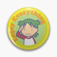 Yotsuba Enjoy Everything  Soft Button Pin Brooch Jewelry Badge Cartoon Women Fashion Clothes Funny Decor Metal Cute Lover Collar Fashion Brooches Pins