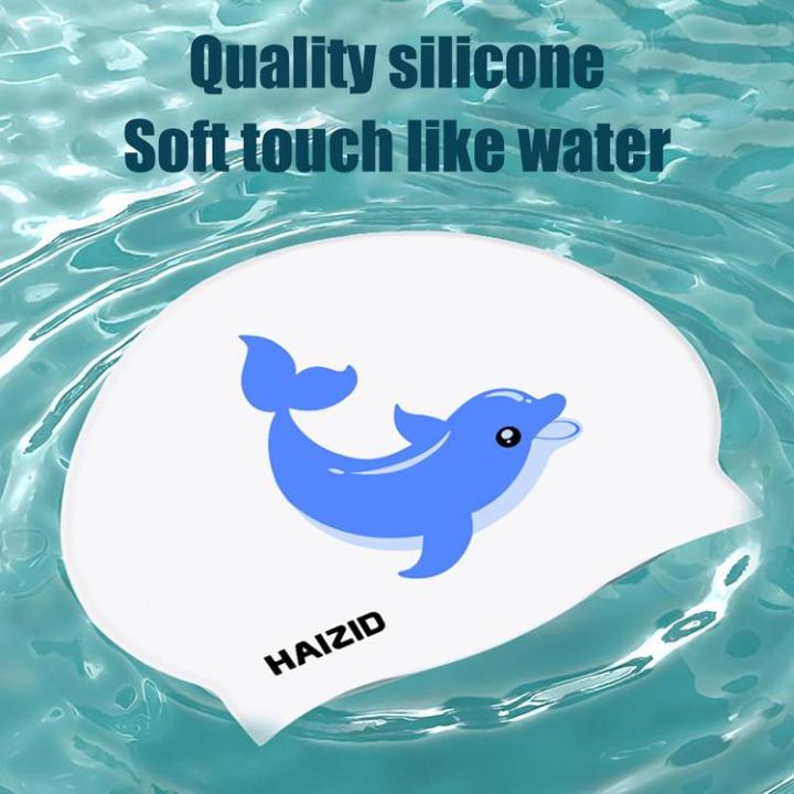 silicone-swim-hat-women-cartoon-silicone-long-hair-swimming-hat-comfortable-soft-non-slip-waterproof-swim-supplies-for-girls-boys-kids-women-men-practical
