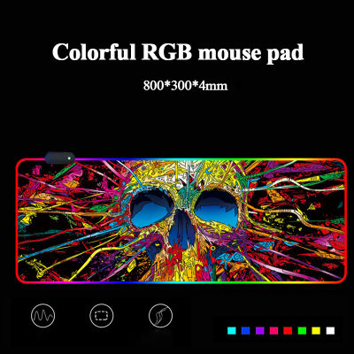 LED Light 800x300mm RGB Gaming Mouse Pad Computer Gamer Mousepad Large Game Rubber Mouse Mat Big Mause Pad PC Laptop Keyboard