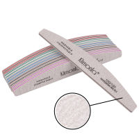 50PcsLot Nail Files 80100150180240 Grit Half-Moon Shaped Gel Polishing Manicure Accessories Pedicure Sanding Nail File