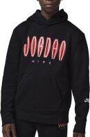 Jordan Boys MJ MVP HBR Fleece Sweatshirt (Big Kids) Black LG (14-16 Big Kid)