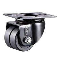 Low Center Of Gravity Casters With Double Row Wheels1.6inchFOR Heavy MachingHigh Load Bearing Wear-Resistant Mute