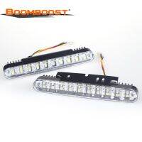 ไฟหน้ารถจอดรถ Led 30หลอดสีขาวโคมไฟกลางวันพร้อมเทิร์นชุดไฟรถยนต์แบบรีโมทควบคุม