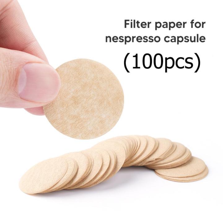 ตัวกรองกระดาษแบบใช้แล้วทิ้งสำหรับกาแฟเนสเปรสโซ่รีฟิลนำกลับมาใช้ซ้ำได้ตัวกรองแคปซูล