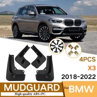 บังโคลนบังโคลนโคลน2024สำหรับรถ BMW X3 G01 2018 2019 2020 2021 2023 2022แผ่นกันกระเซ็นด้านหน้าล้อหลังรถ