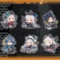 YT Game Arknights Keychain Anime Keyring Acrylic Cute Bag Pendant Cartoon Irene Skadi Key Chain Gifts TY