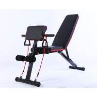 Adjustable sit-up exercise bench size 42×130×102cm. - BLACK