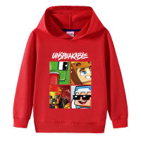 Unspeakable สาวการ์ตูนแฟชั่นแขนยาวเด็ก Hoodie กับกระเป๋าชายหญิงเสื้อผ้าเด็กผ้าฝ้าย100% Hoodie Autumn