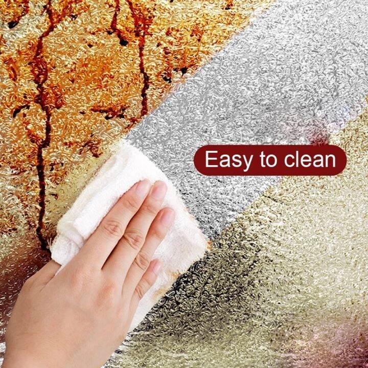 elegant-multi-kitchen-oil-proof-สติ๊กเกอร์กันน้ำอลูมิเนียมฟอยล์ตู้ครัวเตาลิ้นชัก-self-adhesive-สติ๊กเกอร์ติดผนัง-diy-wallpaper