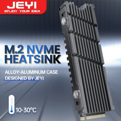 JEYI คูลเลอร์ II 2280 SSD ฮีทซิงค์ M.2หม้อน้ำ NVME หม้อน้ำประสิทธิภาพสูงพีซีอัลลอยแมกนีเซียมอะลูมิเนียมพร้อมแผ่นซิลิโคนความร้อน