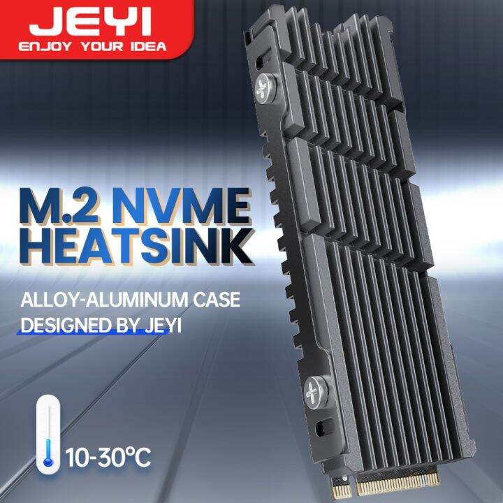 jeyi-คูลเลอร์-ii-2280-ssd-ฮีทซิงค์-m-2หม้อน้ำ-nvme-หม้อน้ำประสิทธิภาพสูงพีซีอัลลอยแมกนีเซียมอะลูมิเนียมพร้อมแผ่นซิลิโคนความร้อน