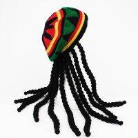 【September】 หมวกฮิปฮอปหมวกถักวิกผมถักหมวกจาไมก้าบ๊อบมาร์เลย์บีนนี่ฤดูหนาว Gorra Hombre Dreadlock เร็กเก้ Czapka Zimowa