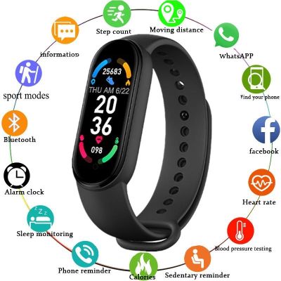 ☞☇✱ Smart Watch Fitness Watch Tracker สร้อยข้อมือสมาร์ทเครื่องวัดความดันโลหิต Smart Band Men Women Fitness Tracker สำหรับ Android IOS