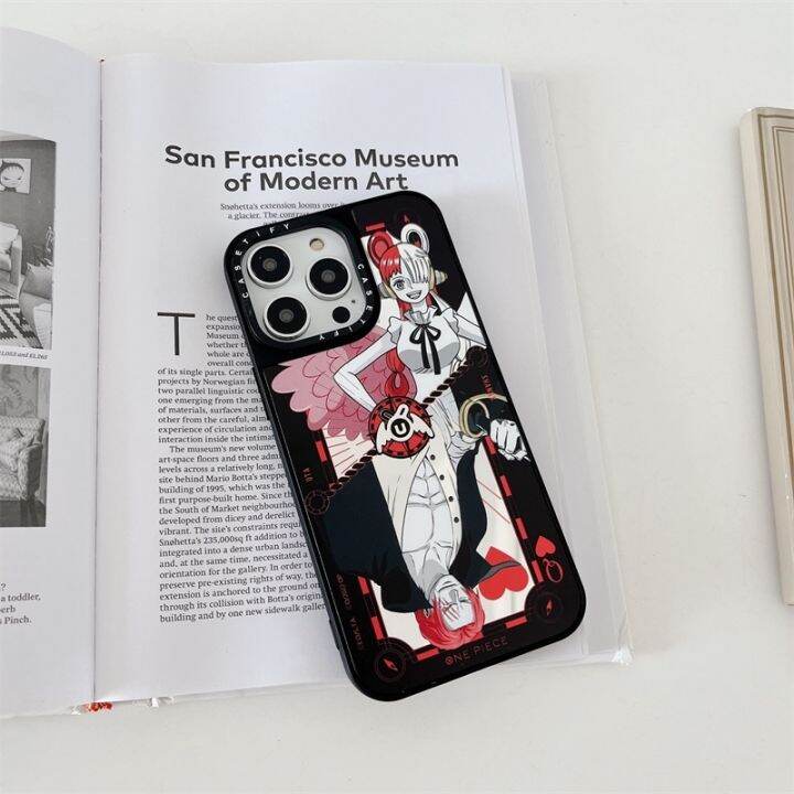 ตัวละคร-one-piece-red-casetify-เคสโทรศัพท์มือถือ-tpu-กันกระแทก-แบบกระจก-สําหรับ-iphone-14-pro-max-13-pro-max-12-pro-max-11-promax