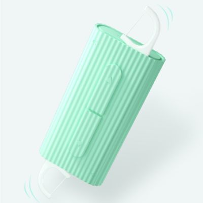 OAK 2 Pack พลาสติกทำจากพลาสติก เครื่องจ่ายเลือกไหมขัดฟัน พร้อมแท่ง20ชิ้น เปิดอัตโนมัติ กล่องใส่ไม้จิ้มฟัน แบบพกพาได้ ทำความสะอาดฟันได้ง่าย เคสไหมขัดฟัน การเดินทางกลางแจ้ง