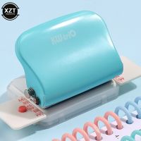 1pc KW-trio 6-Hole Paper Punch Handheld Metal Hole Puncher Capacity 6mm for A4 A5 B5 for Notebook Scrapbook Diary Binding Note Books Pads