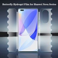 Hydrogel Film for Huawei Nova 7 8 9 10 pro 9pro 9se Full Coverage Butterfly Screen Protector for Huawei Nova 9 10 pro Not Glass