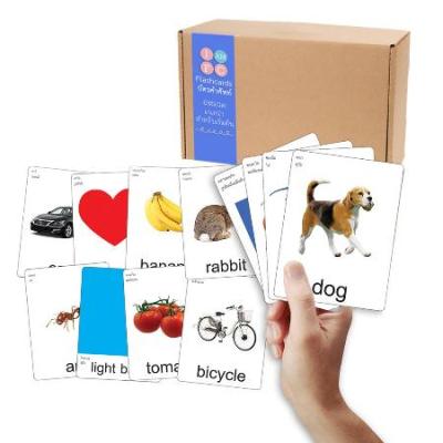 บัตรคำศัพท์ แฟลชการ์ด Flashcards กระตุ้นการเรียนรู้ของลูก แฟลชการ์ดคำศัพท์ภาษาอังกฤษ แฟลชการ์ดเสริมพัฒนาการ รวม 6 หมวดแนะนำ 90 ใบ