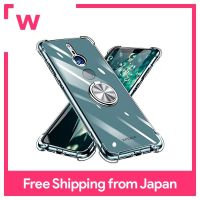 Xperia เคสที่มีห่วง XZ3 TPU แบบใสไล่ระดับสี SO-01L เคส XZ3 Sony Xperia กันกระแทกฝาครอบโปร่งใสที่ยึดโทรศัพท์ในรถรองรับการป้องกันการตกหล่นกันฝุ่นป้องกันการเสียรูปปกป้องพื้นผิวเต็มรูปแบบ Sony Cover W-CSZH-06-08ใส