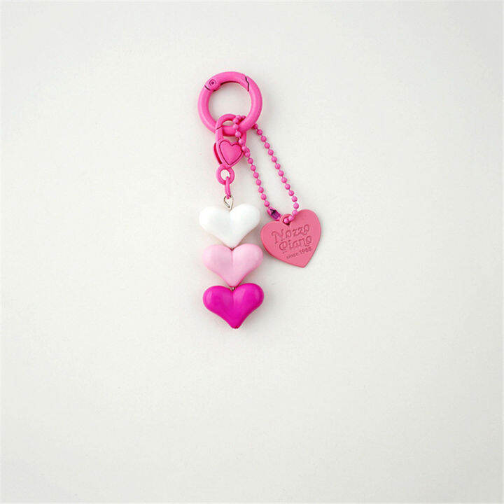 jewelry-gifts-key-ring-for-women-girls-car-keys-handbag-pendant-heart-keychain-acrylic-plastic-link-chain