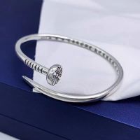 Chrome Heart pure silver high quality Peng new all-match cross nail bracelet open bracelet bracelet