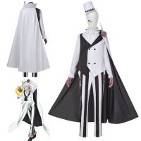 Anime Bungou Stray Dogs Nikolai Gogol Cosplay Costume Suit Cloak White Black Uniform Halloween Christmas Clothes Season 4