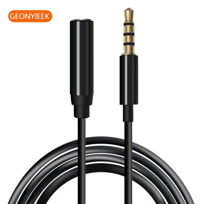 2m 4 Poles Audio Extension Cable for Cellphone Smartphone Mic Microphone Female 3.5mm To Male 3.5mm Jack Aux Universal cale