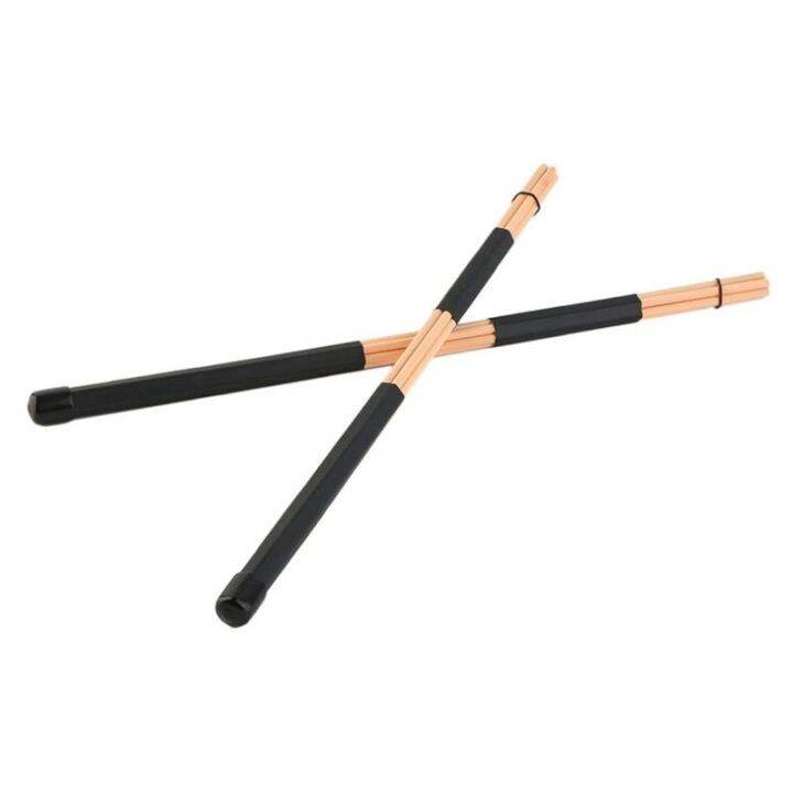 worth-buy-new-1-pair-40cm-rods-rute-jazz-drum-sticks-แบบพกพาน้ำหนักเบา