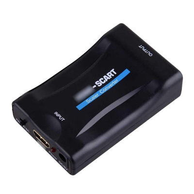 FHD 1080P HDMI-compatible To SCART Audio Video Upscale Converter AV Signal Adapter for HD TV DVD for Sky Box STB NTSC evision