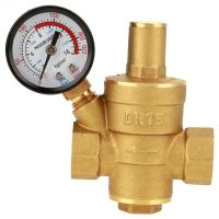 Water Pressure Regulator N15 Brass Water Pressure Reducer Adjustable Water Pressure Regulator Reducer With Gauge Meter