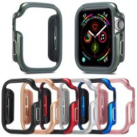 Aluminum Alloy TPU Cover for Apple Watch Series 8 7 6 SE 5 4 Case 41mm 45mm 40mm 44mm Protector Frame for Iwatch Metal Bumper